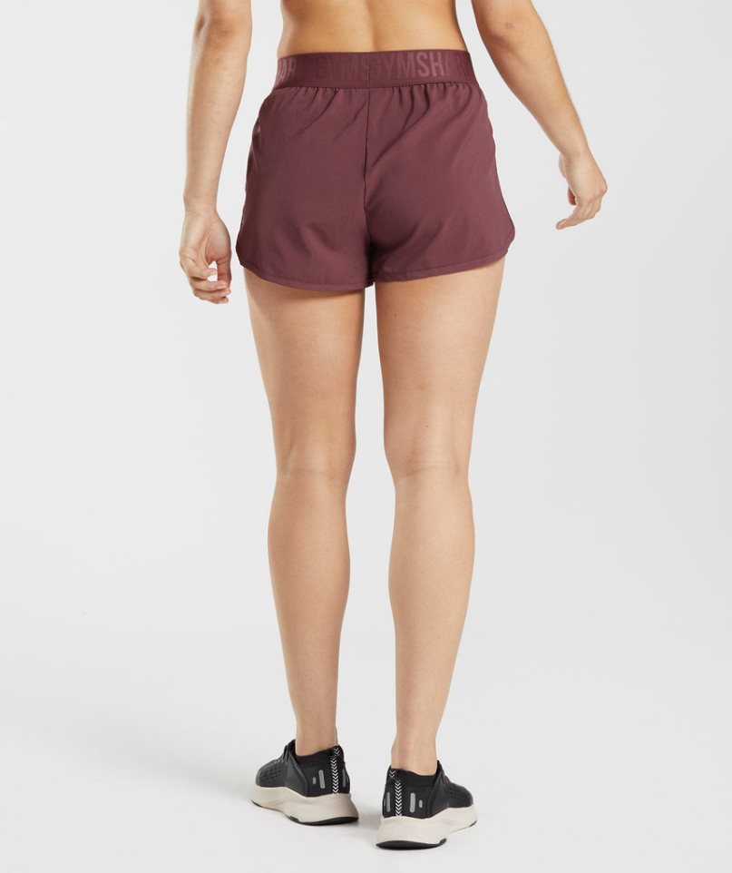 Women's Gymshark Training Loose Fit Shorts Dark Brown | NZ 6ZYXWU